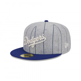 Gorra 59Fifty Los Angeles Dodgers Heather Pinstripe Grey
