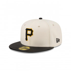 Gorra 59Fifty MLB Pittsburgh Pirates Leather Visor White