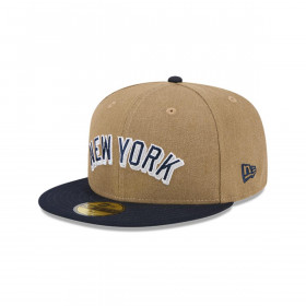 Gorra 59Fifty MLB New York Yankees Canvas Crown Beige