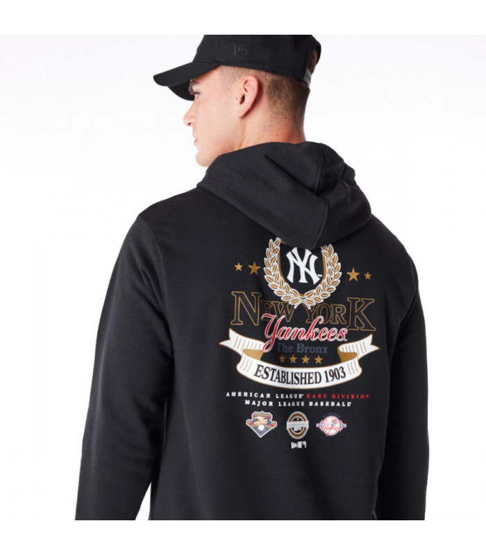 Polera  MLB New York Yankees MLB Badge Graphic Black
