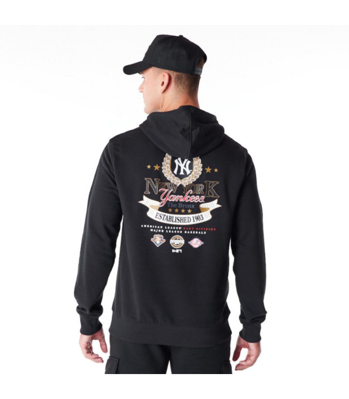 Polera  MLB New York Yankees MLB Badge Graphic Black