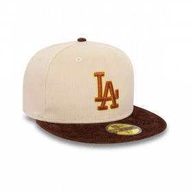 Gorra 59Fifty Los Angeles Dodgers MLB Cord Essentials Beige