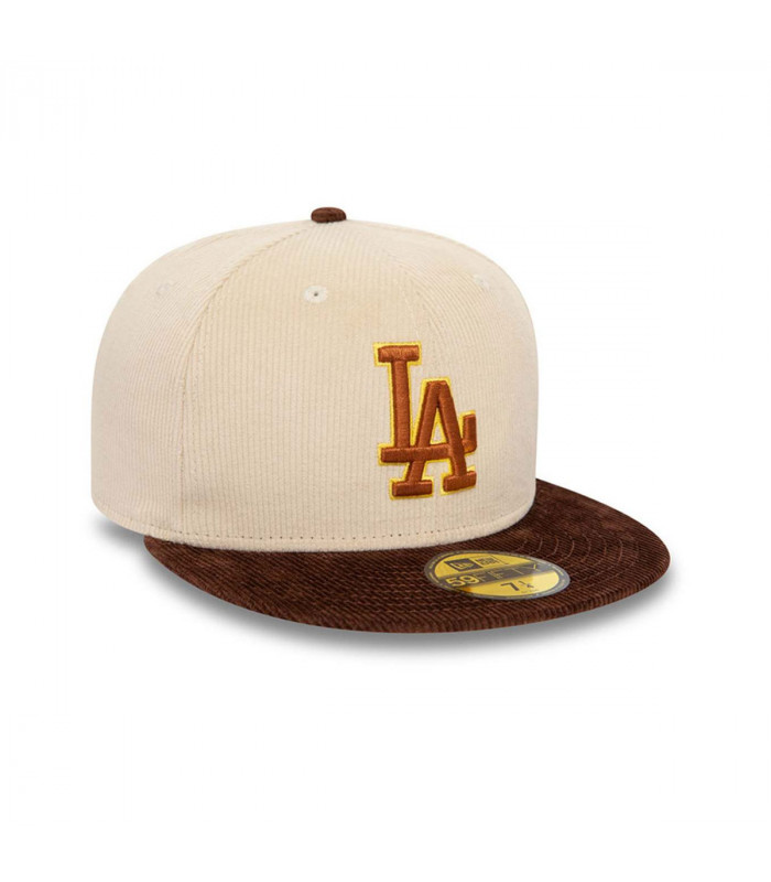 Gorra 59Fifty Los Angeles Dodgers MLB Cord Essentials Beige