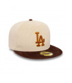 Gorra 59Fifty Los Angeles Dodgers MLB Cord Essentials Beige