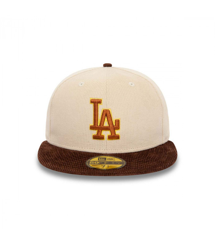Gorra 59Fifty Los Angeles Dodgers MLB Cord Essentials Beige