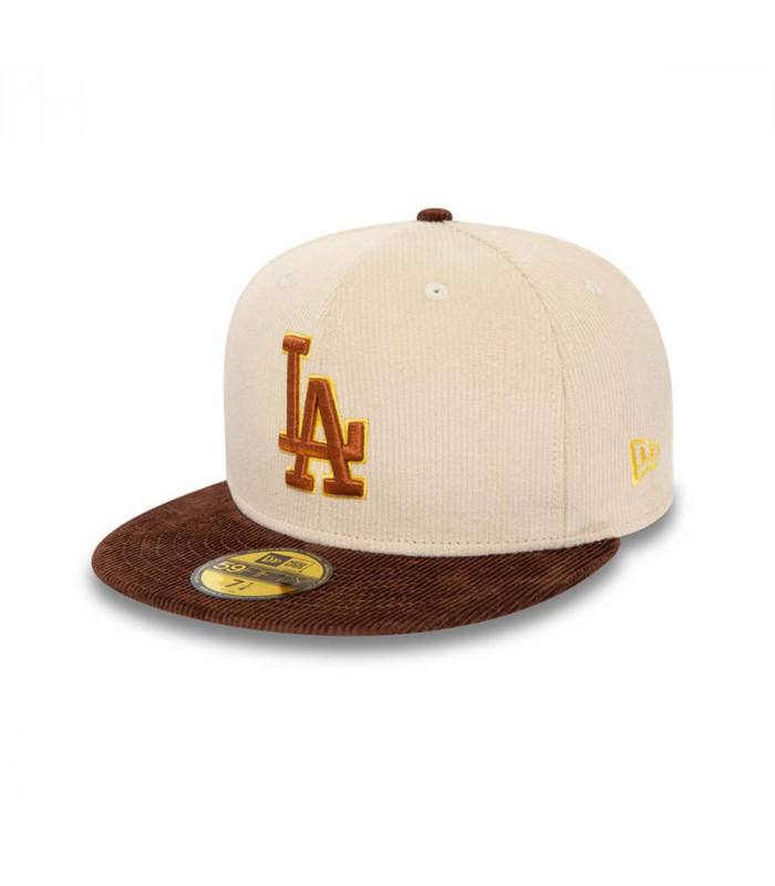 Gorra 59Fifty Los Angeles Dodgers MLB Cord Essentials Beige