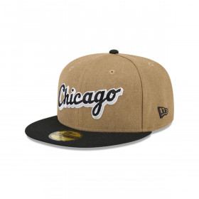 Gorra 59Fifty MLB Chicago White Sox Canvas Crown Beige