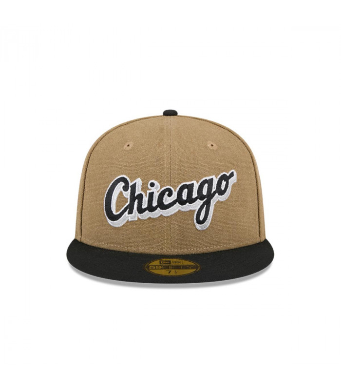 Gorra 59Fifty MLB Chicago White Sox Canvas Crown Beige