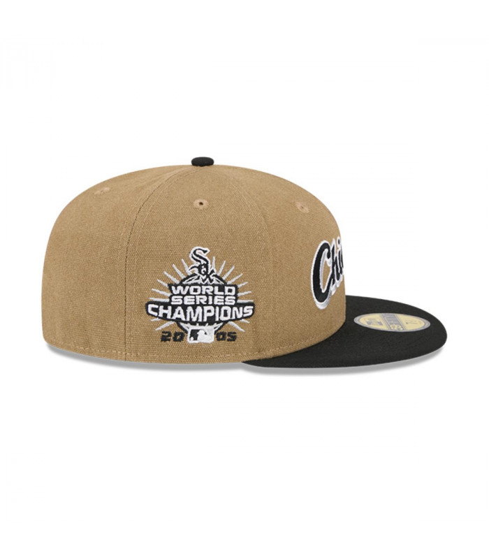 Gorra 59Fifty MLB Chicago White Sox Canvas Crown Beige