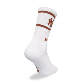 Medias New York Yankees Stripe Crew Socks White