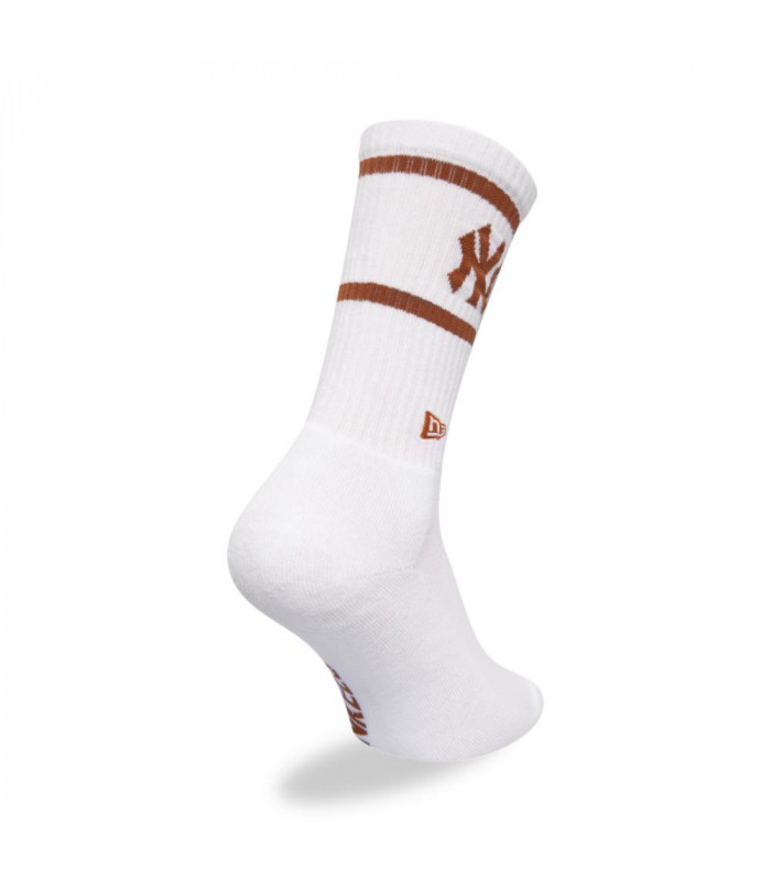 Medias New York Yankees Stripe Crew Socks White