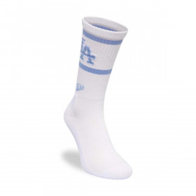 Medias Los Angeles Dodgers Stripe Crew Socks White MLB