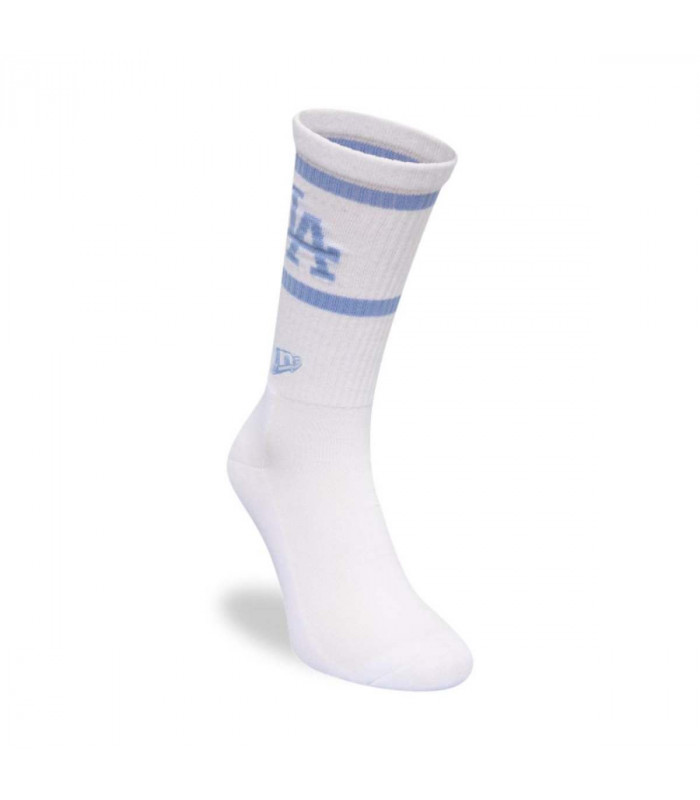 Medias Los Angeles Dodgers Stripe Crew Socks White MLB