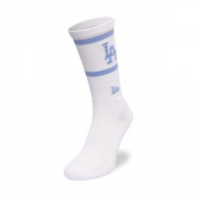 Medias Los Angeles Dodgers Stripe Crew Socks White MLB