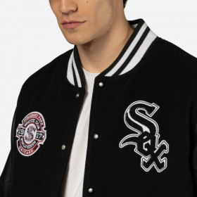 Casaca MLB  Chicago White Sox Patches Black