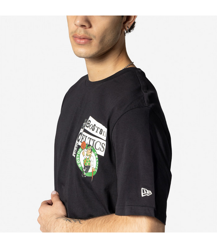 Polo T-Shirt NBA  Boston Celtics Nba Newspaper Navy