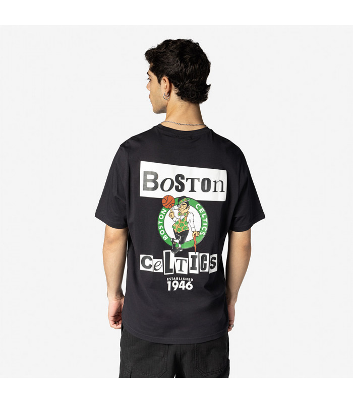 Polo T-Shirt NBA  Boston Celtics Nba Newspaper Navy