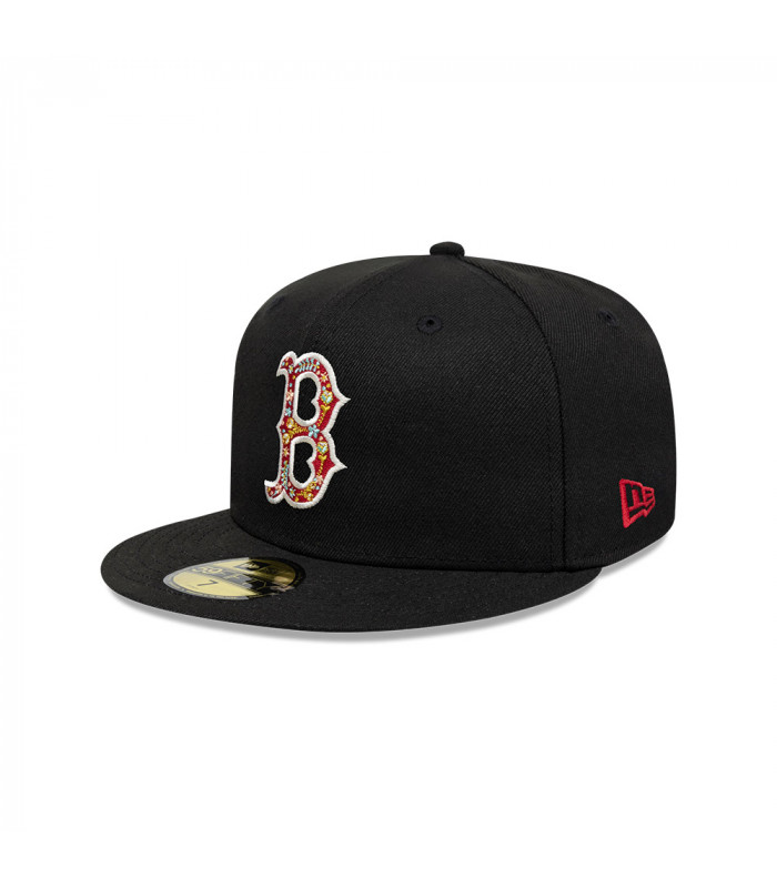 Gorra 59Fifty MLB  Boston Red Sox Floral Infilled Black