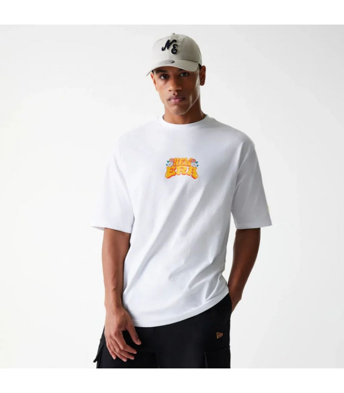 Polo T-Shirt New Era Branded City Grphc White