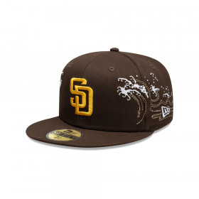 Gorra 59Fifty MLB  San Diego Padres Tonal Wave Dark Brown