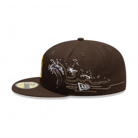 Gorra 59Fifty MLB  San Diego Padres Tonal Wave Dark Brown