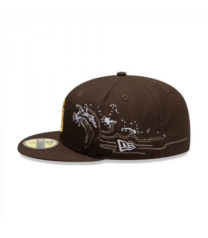 Gorra 59Fifty MLB  San Diego Padres Tonal Wave Dark Brown