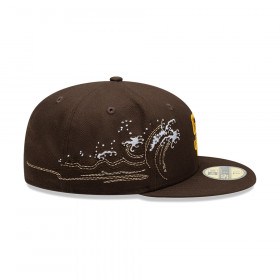 Gorra 59Fifty MLB  San Diego Padres Tonal Wave Dark Brown