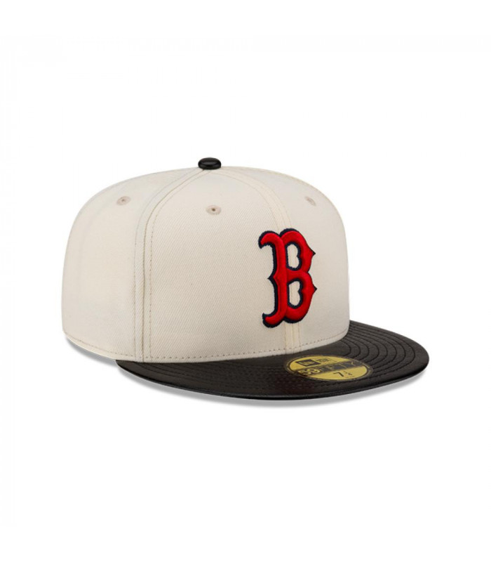 Gorra 59Fifty MLB Boston Red Sox Leather Visor White