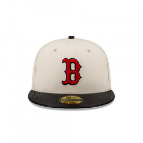 Gorra 59Fifty MLB Boston Red Sox Leather Visor White