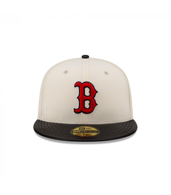Gorra 59Fifty MLB Boston Red Sox Leather Visor White