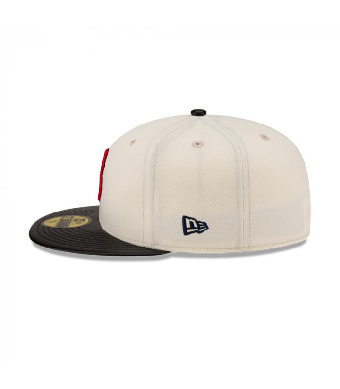 Gorra 59Fifty MLB Boston Red Sox Leather Visor White