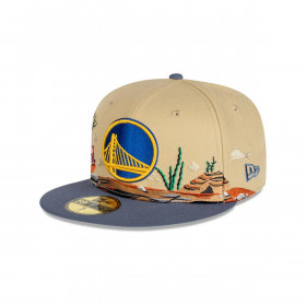 Gorra 59Fifty Golden State Warriors NBA Team Landscape Beige