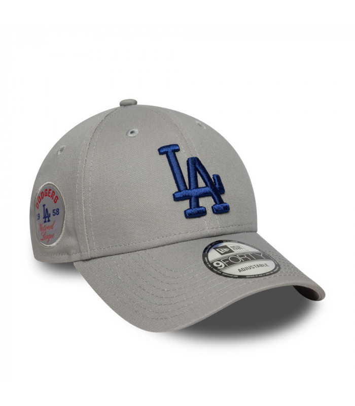 Gorra 9Forty MLB Los Angeles Dodgers Side Patch Grey