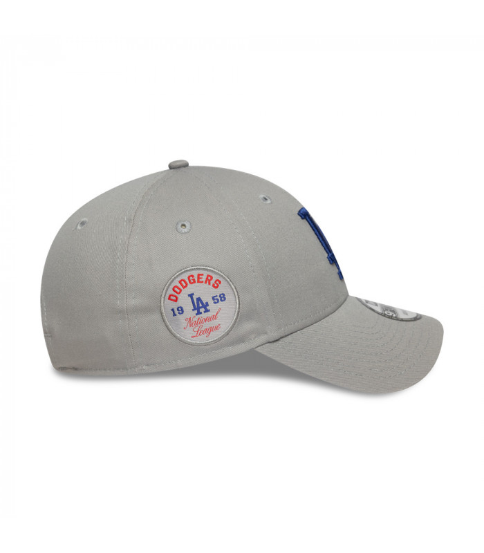Gorra 9Forty MLB Los Angeles Dodgers Side Patch Grey