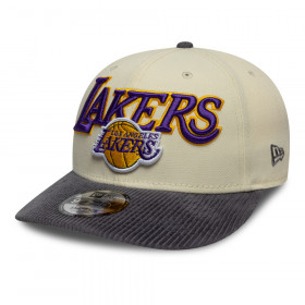 Gorra 9Fifty NBA  Los Angeles Lakers Cord Visor Light Beige