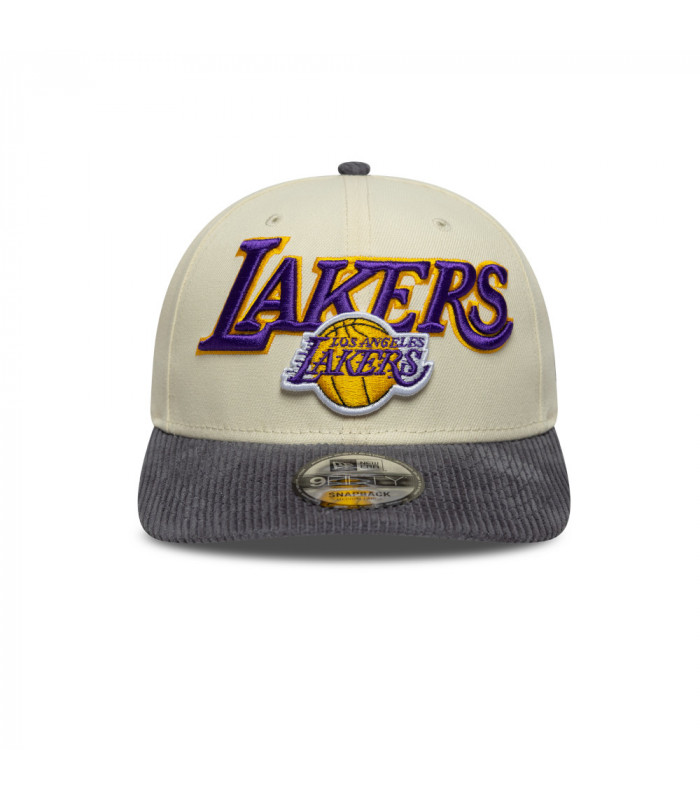 Gorra 9Fifty NBA  Los Angeles Lakers Cord Visor Light Beige