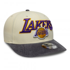 Gorra 9Fifty NBA  Los Angeles Lakers Cord Visor Light Beige