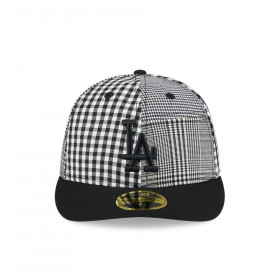 Gorra 59Fifty LP Los Angeles Dodgers MLB Patch Plaid Black
