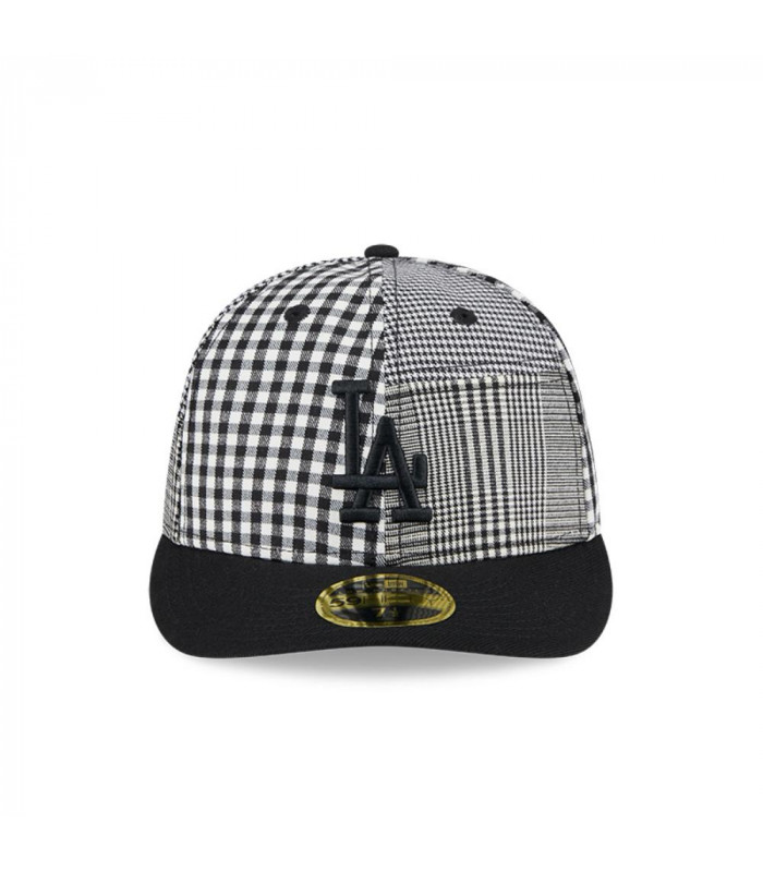 Gorra 59Fifty LP Los Angeles Dodgers MLB Patch Plaid Black