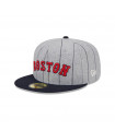 Gorra 59Fifty Boston Red Sox Heather Pinstripe Grey MLB