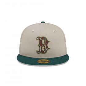 Gorra 59Fifty Boston Red Sox Tree Bark Fill Grey MLB