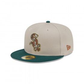 Gorra 59Fifty Chicago White Sox Tree Bark Fill Grey MLB