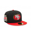 Gorra 59Fifty NFL San Francisco Pin Pack Black