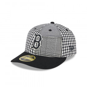 Gorra 59Fifty LP Boston Red Sox MLB Patch Plaid Black