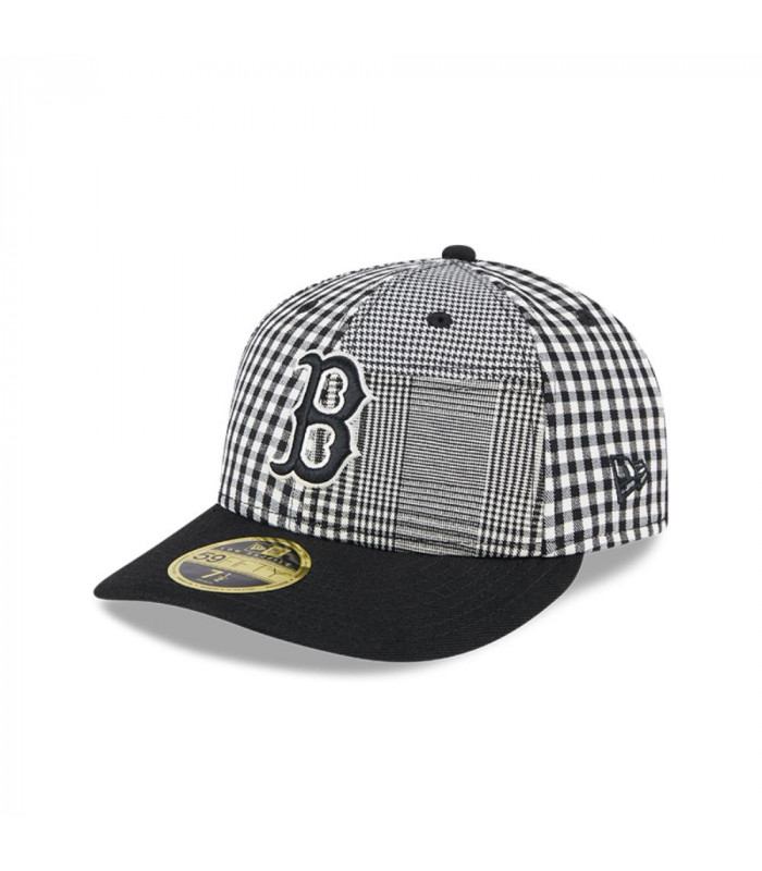 Gorra 59Fifty LP Boston Red Sox MLB Patch Plaid Black
