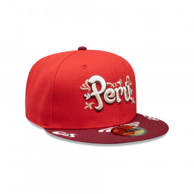 Gorra 59Fifty Perú Rojo