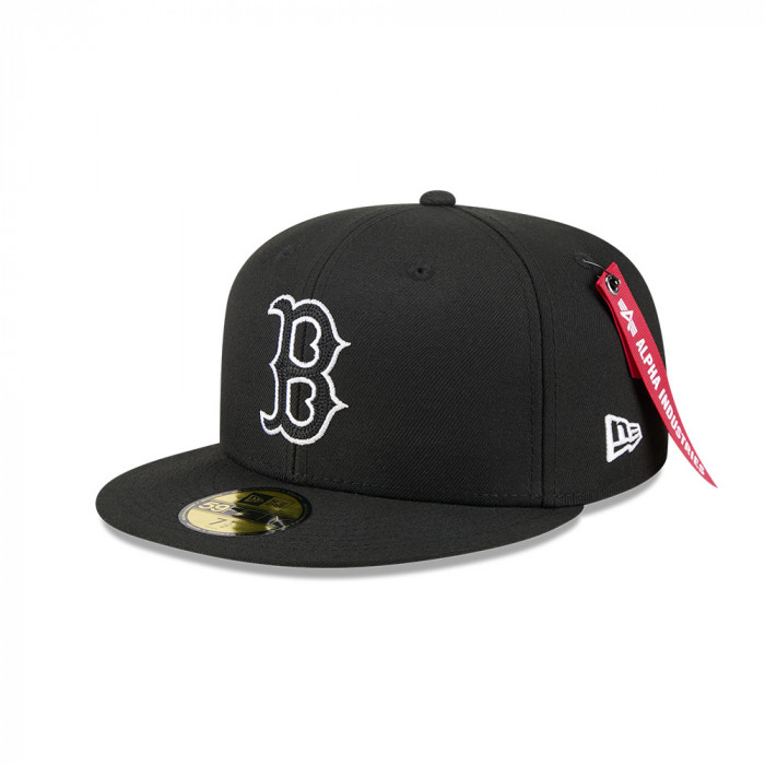Gorra 59Fifty MLB Boston Red Sox Alpha Industries Negro