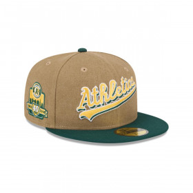 Gorra 59Fifty MLB Oakland Athletics Canvas Crown Beige