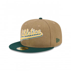 Gorra 59Fifty MLB Oakland Athletics Canvas Crown Beige