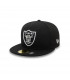 Gorra 59Fifty NFL Las Vegas Raiders Team Color Black